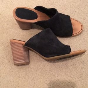 Born Black Suede Mules